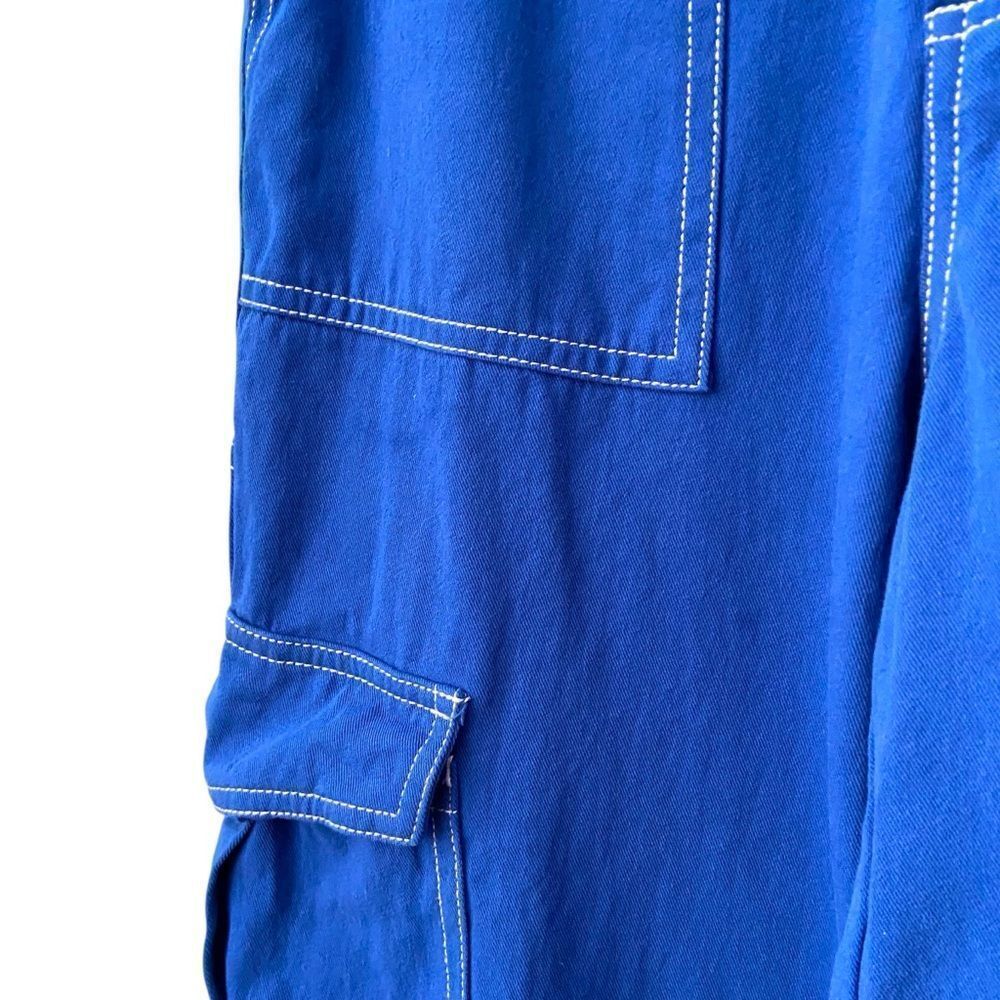 American Threads Blue Cargo Pants in Size Small - Picture 6 of 8